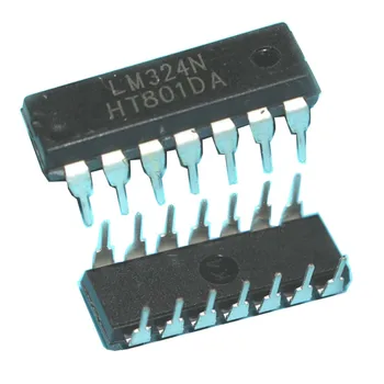 10 бр./лот LM324N DIP14 LM324 DIP DIP-14 нов и оригинален чип в наличност Изображение