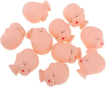 10 броя червени устни за сън на миниатюрни кукли по поръчка Изображение