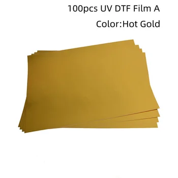 100 бр., холограма от злато и сребро, лист UV-PET-фолио А3, листове, фолио формат А Изображение