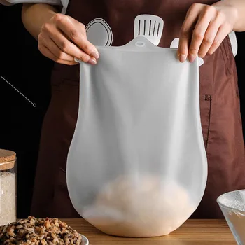 3-6 кг Силикон чанта за месене на тесто, мешалка за брашно, универсален мешалка за тестото за печене на хляб, пица, кухненски инструменти, подарък вратовръзка Изображение
