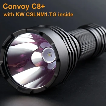 Convoy C8 + led фенерче 4 режима /12 режими, преносими led фенерче се захранва от 18650, лампа за къмпинг, авариен фенер на открито Изображение