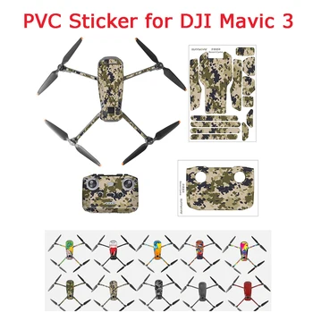 DJI Mavic 3 Защитно Фолио ПВЦ Етикети са Водоустойчиви, Устойчиви На Надраскване Етикети с Пълно Покриване на Кожата за DJI Mavic 3 Аксесоари за летателни апарати Изображение