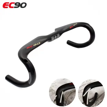 EC90 от въглеродни влакна лост за шоссейного МТВ велосипед, извити греда 400/420/440 мм, намалява съпротивлението, укрепва аксесоари за Велосипеди Изображение