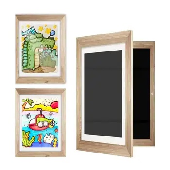 Frame Рамка за показване на изображения Титуляр за снимки Магазин на Снимки Дървена Детска художествена Рамка за снимки за къща Изображение