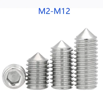 M3 M4 M5 M6 M8 M10 M12 304 Инсталационния винт с Шестигранным Един от неръждаема Стомана DIN914 с Конусовидна Глава, Болт GB78 Изображение