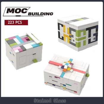 Moc Building Blocks Кутия за декриптиране на интелигентност, цветен магически комплект, кубче-пъзел, калъф за бонбони, търговска модел, тухли, играчки, подаръци за деца Изображение