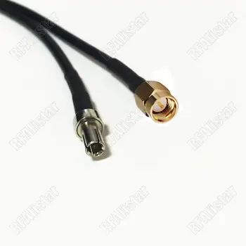 SMA Plug за TS9 с Щепсел с директен косичкой Коаксиален кабел RG174 ZTE USB 3G Модем WIFI Антена 15 см/30 см/50 см/1 М/2 м Или по поръчка Изображение