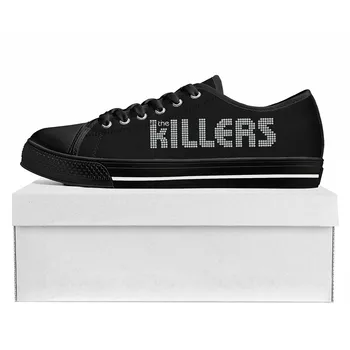 The Killers Rock Band Ниски висококачествени маратонки мъжки, дамски и юношеските парусиновые маратонки и Ежедневни обувки за двойки по поръчка Изображение