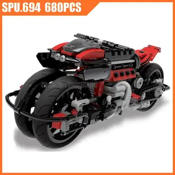 Xb03021 680 бр. Технически Офроуд мотоциклет Градивен елемент играчка тухла Изображение