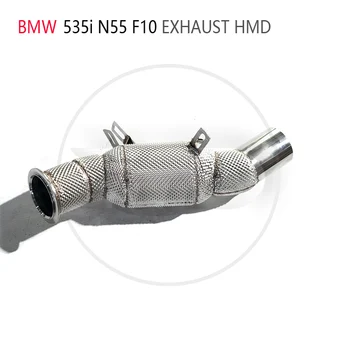 Автомобилни аксесоари HMD Изпускателната тръба е с висока степен на навлизане за BMW 535i N55 F10 с колектор каталитичен конвертор с Котка Изображение