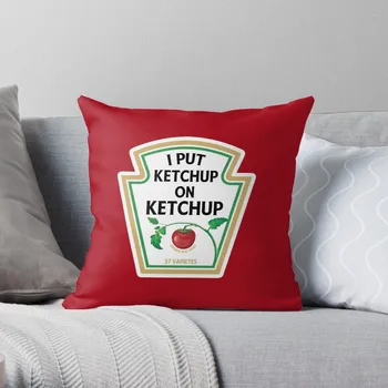 Аз съм намазала кетчуп възглавницата за кетчуп, калъфки за възглавници, декоративни възглавници, комплект калъфи за възглавници за дома Изображение