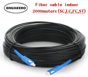 безплатна доставка AB178C 1 основната indoor 2000М Simplex FTTH Drop SC SM G657 оптичен пач кабел интерфейсен кабел Изображение