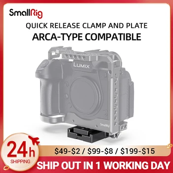 Быстроразъемная плоча и скоба за огледално-рефлексен фотоапарат SmallRig (съвместима с Arca-тип) Статив-моноподы за запис на видео с камерата 2144 Изображение