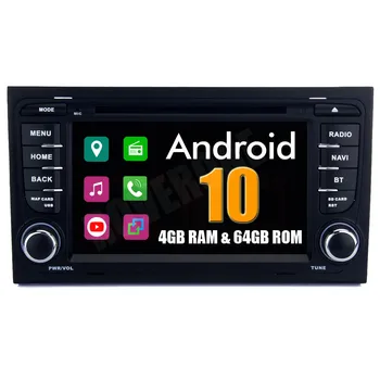 Восьмиядерный Android 10 Кола DVD-Радио, Мултимедиен Плеър за Audi A4 S4 RS4 8E 8F B6 B7, B9 RNS-E Automotivo GPS Навигатор Стерео Изображение