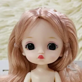 главата на куклата Bjd височина 13 см или 16 см, с различни прически и 3D имитация на играчки аксесоари за очите Изображение