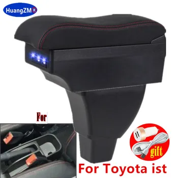 За Toyota ist, кутия за подлакътник на автомобил Toyota ist, централна кутия за съхранение, модернизация на интериора, зареждане чрез USB, аксесоари за автомобили Изображение