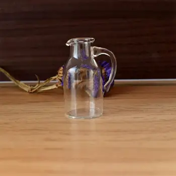 Здрава стъклена бутилка модел миниатюрна Стъклена чаша Миниатюрни детски подарък Стъклена бутилка за ролеви игри Изображение