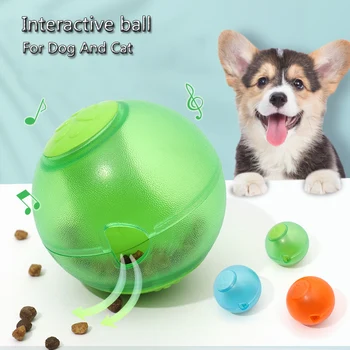 Играчки за slow-Храна за домашни любимци за тренировки на закрито, Нечупливи Куче топки, Интерактивен Топка за кучета, котки топка, Играчка за агресивни жевунов Изображение