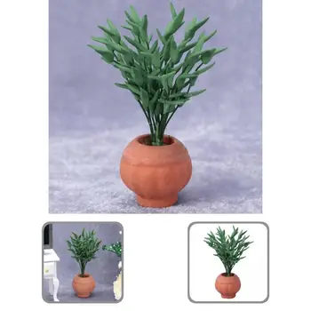 Модерна декоративна играчка-растение, ярки еко аксесоар за куклена къща, декоративна миниатюрна играчка-растение Изображение