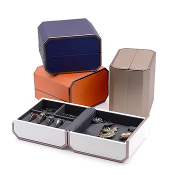 Модни Организаторите За Бижута Кутия за Малка Висококачествена Кутия За Опаковане на Бижута Пръстен Обеци с Висулка Колие Кутия за Съхранение на Бижута за Подаръци Изображение