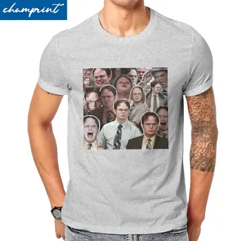 Мъжки t-shirt Dwight Schrute The Office, Хумористичен Сериал, Памучен Дрехи, Хумористични Тениски с Къс ръкав и Кръгло деколте, Тениски Голям Размер Изображение