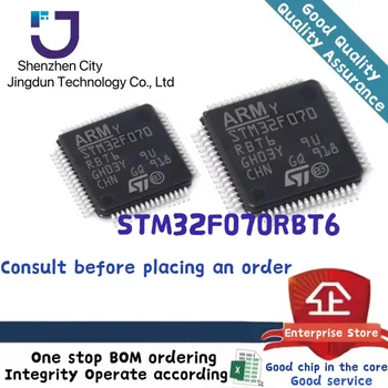Нов Оригинален Микроконтролер STM32F070RBT6 QFP64 MCU-Чип За Игрални Съоръжения Scanning Instrument Industrial Жалба Изображение