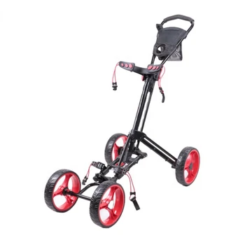 Нова алуминиева количка за голф с четири колела от пеноматериала Ева, Сгъваема количка за голф, За Занимания на открито Изображение