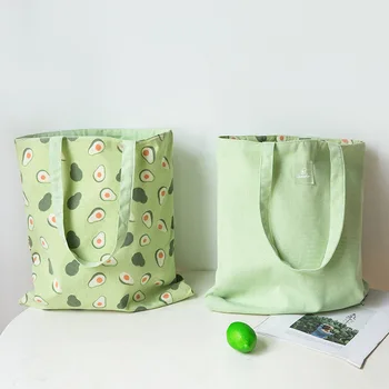 Новата пшеница, просо плат, двустранен ръчна чанта с двойна употреба, памучен и бельо покет чанта, пазарска чанта, чанта за съхранение, Продуктова чанта Изображение