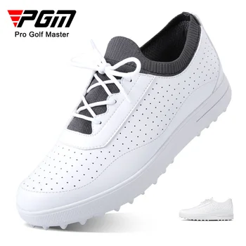 Обувки за голф PGM, дишащи дамски обувки, чорапи Flyknit, чорап, ежедневни спортни дамски обувки за голф Изображение