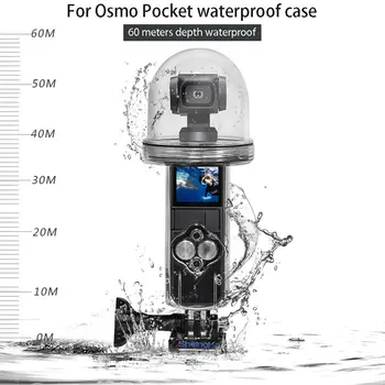 Подводна Фотография Защитната Обвивка На Корпуса За Гмуркане Калъф За Osmo Pocket 65 М Водоустойчив Калъф За Osmo Pocket Изображение