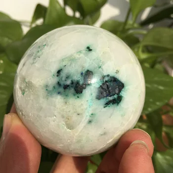 Рядък естествен кристален камък, красива топка от бор Феникс за заживляющего украса Изображение