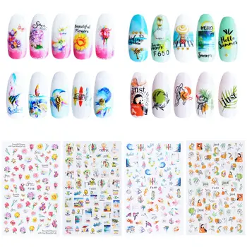 Серия сладолед за момичета Стикер за нокти Sweet 3D Нокти Sticker Лятна серия DIY за Нокти Nail Art Decoration Изображение