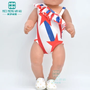 Стоп-моушън дрехи модни бански костюми, рокли за 43 см играчка новородено кукла baby 18 инча американска кукла на нашето поколение Изображение