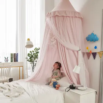 Украса спални, завеса за легла, heating, mosquito net, двупластова куполна завеса за легла, защита от комари, домашна детска палатка Изображение