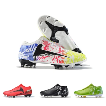 Футболни обувки Speedmate FG, Удобни Меки дишащи футболни обувки, спортни обувки с изкуствена трева Academy на открито Изображение