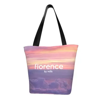 Чанта за пазаруване Florence By Mills, холщовая чанта за пазаруване с модерен принтом, по-голямата голям моющаяся чанта Изображение